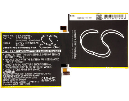 Replacement Battery for Amazon Kindle Fire 8.9" – Tablet – 6000mAh / 3.7V - image 5