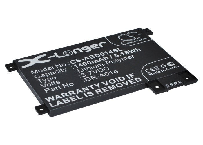 Replacement Battery for Amazon Kindle touch – E-book, E-reader – 1400mAh / 3.7V