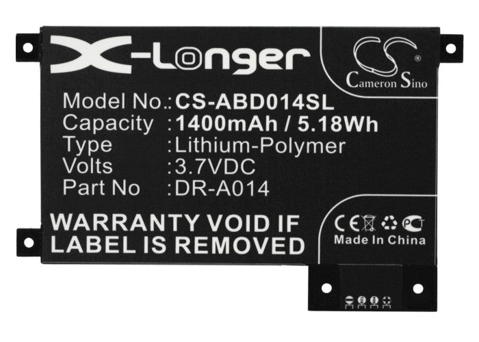 Replacement Battery for Amazon Kindle touch – E-book, E-reader – 1400mAh / 3.7V