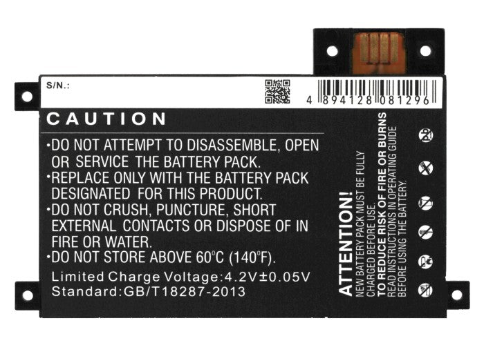 Replacement Battery for Amazon Kindle touch – E-book, E-reader – 1400mAh / 3.7V
