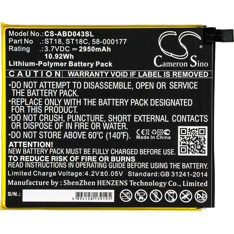 Replacement Battery for Amazon Kindle Fire 7" – Tablet – 2950mAh / 3.7V - image 3