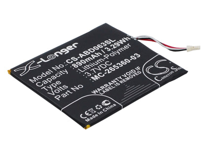 Replacement Battery for Amazon Kindle 7 – E-book, E-reader – 890mAh / 3.7V