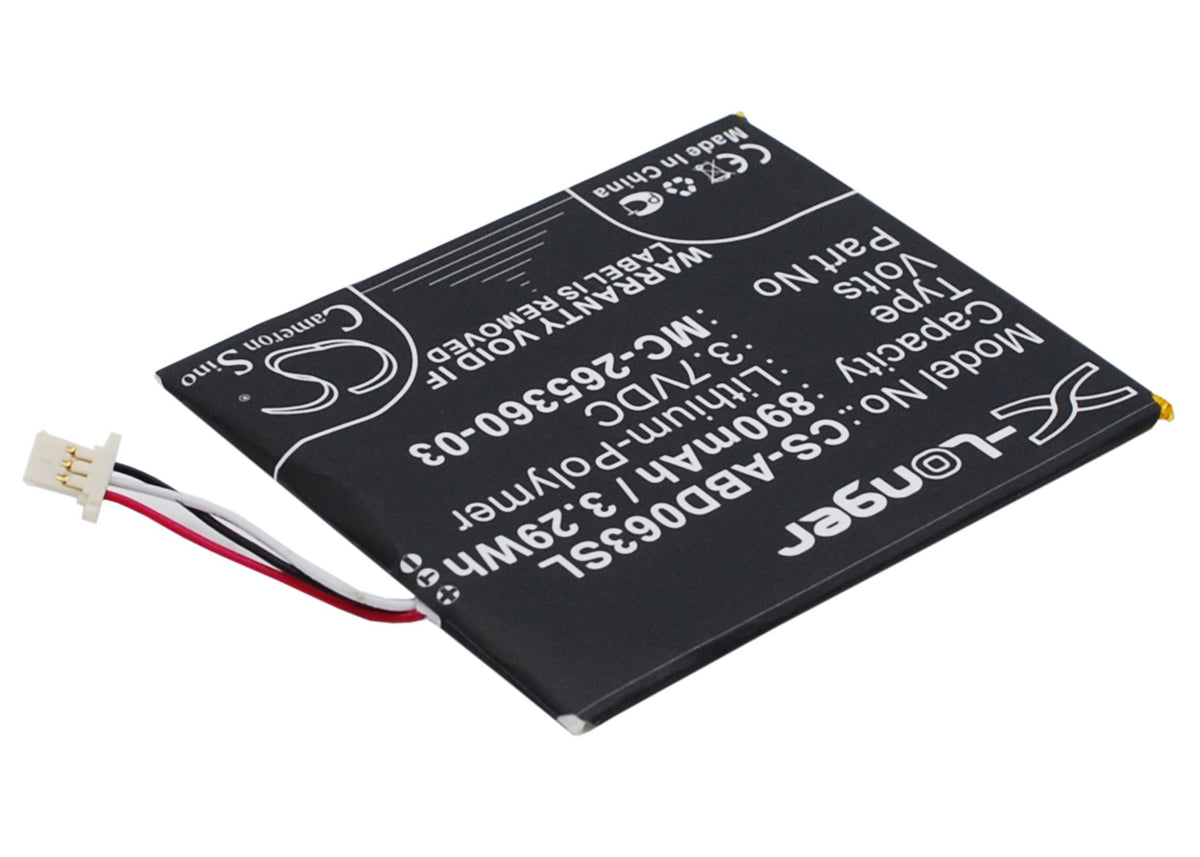 Replacement Battery for Amazon Kindle 7 – E-book, E-reader – 890mAh / 3.7V