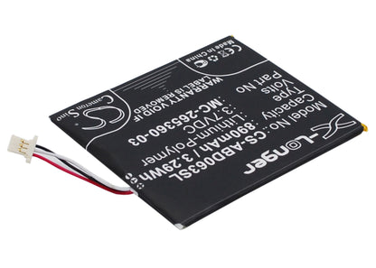 Replacement Battery for Amazon Kindle 7 – E-book, E-reader – 890mAh / 3.7V