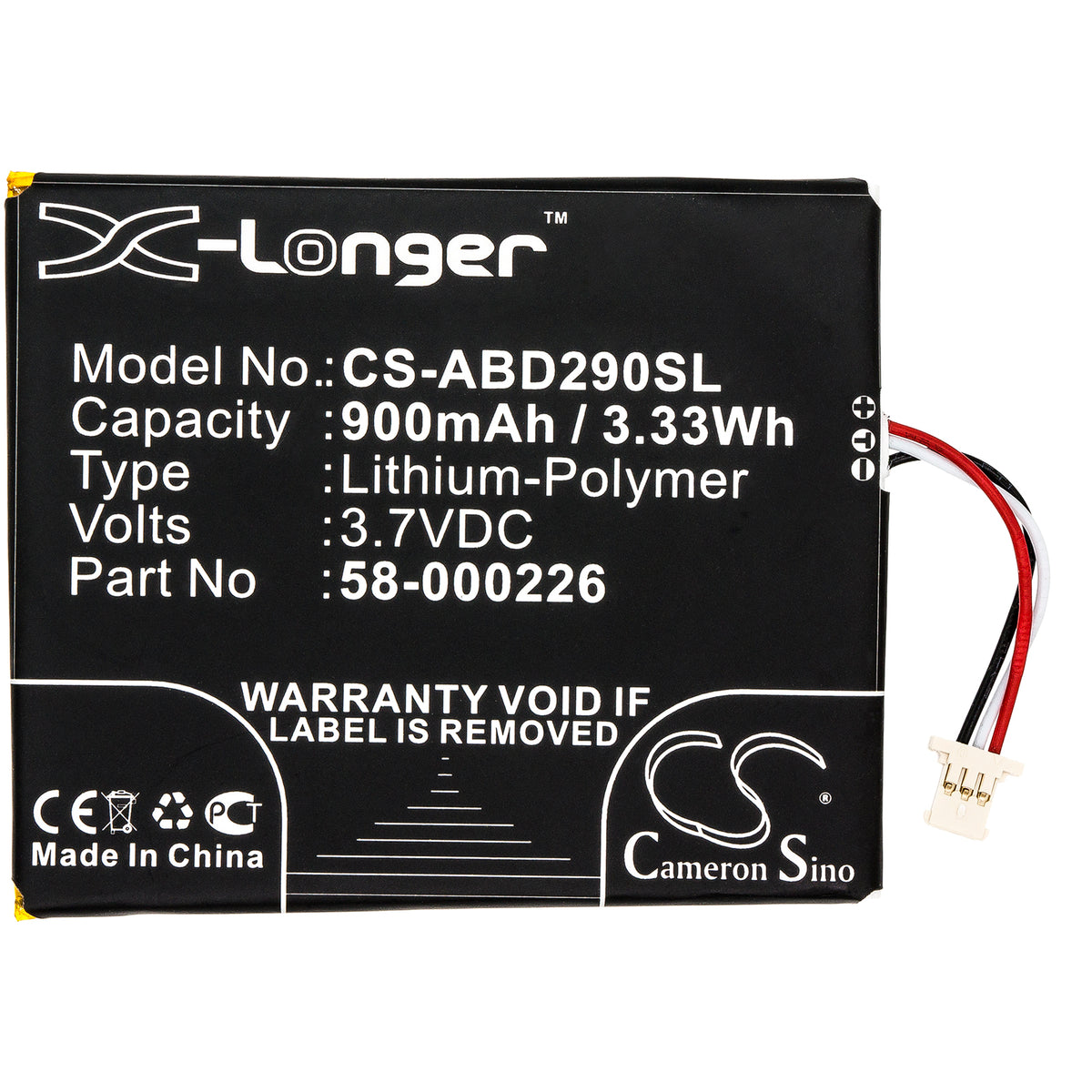 Replacement Battery for Amazon Kindle 10th – E-book, E-reader – 900mAh / 3.7V