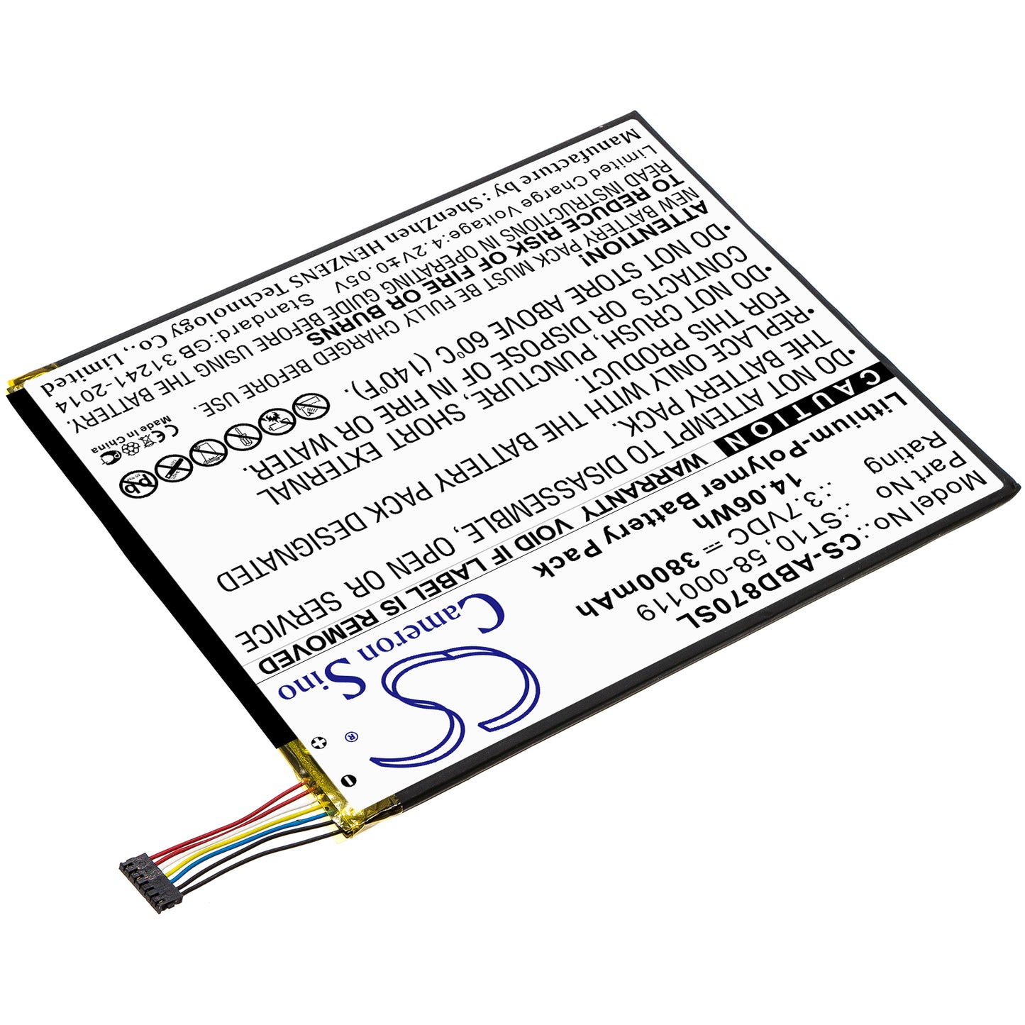 Replacement Battery for Amazon Kindle Fire HD 10 – Tablet – 3800mAh / 3.7V - image 2