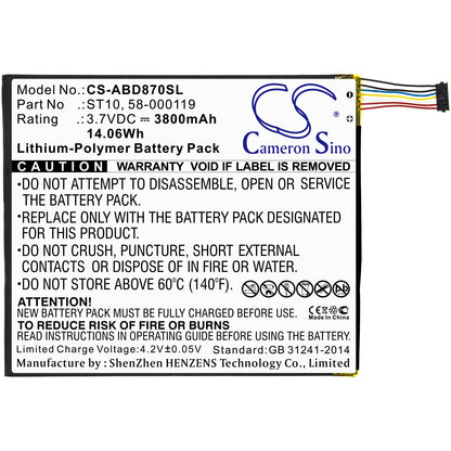 Replacement Battery for Amazon Kindle Fire HD 10 – Tablet – 3800mAh / 3.7V - image 3