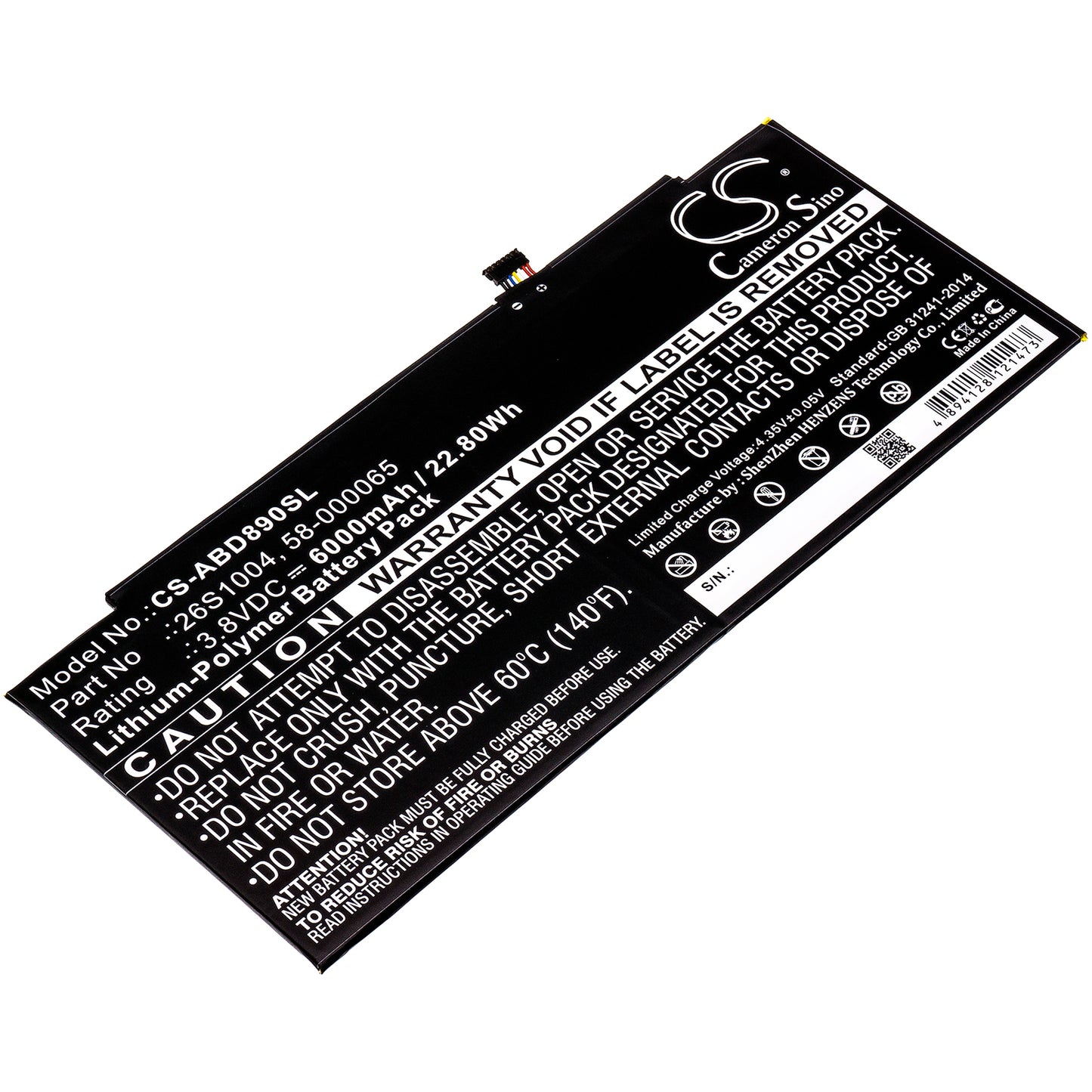 Replacement Battery for Amazon Kindle Fire HDX 8.9 – Tablet – 6000mAh / 3.8V - image 1