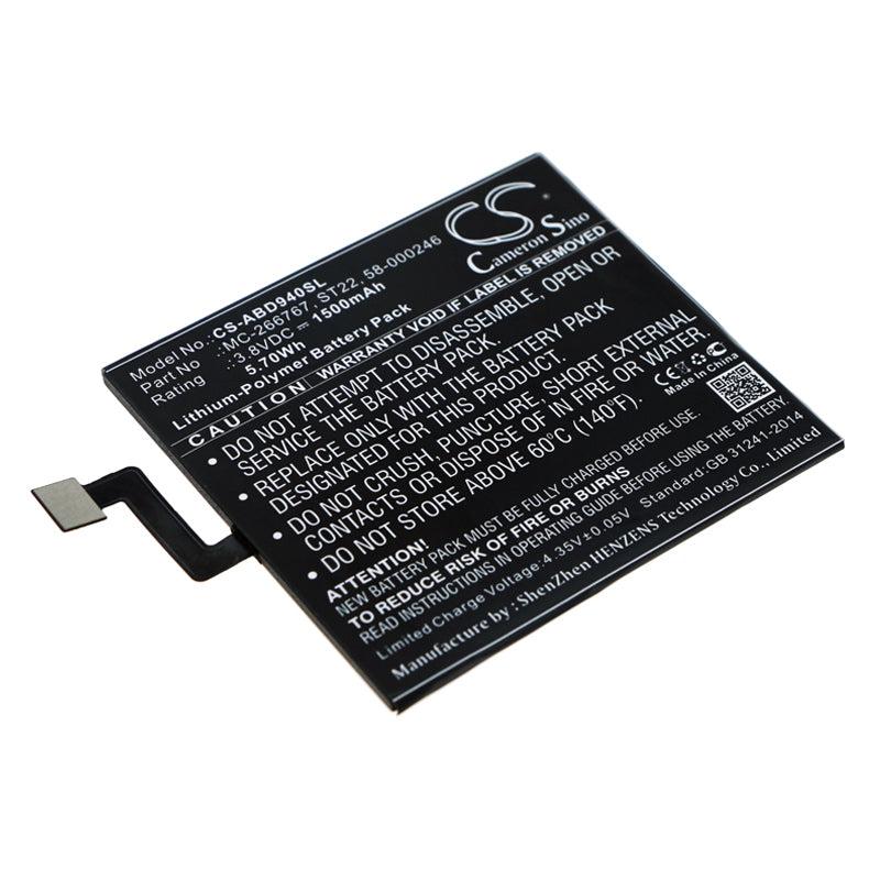 Replacement Battery for Amazon Kindle Paperwhite 4 2018 – Tablet – 1500mAh / 3.8V - image 1