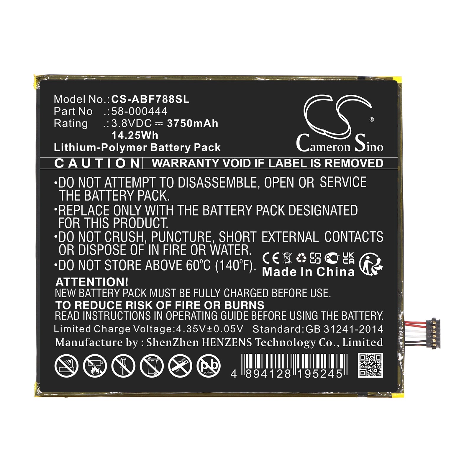 Replacement Battery for Amazon Kindle Fire 7 2th – Tablet – 3750mAh / 3.8V - image 3
