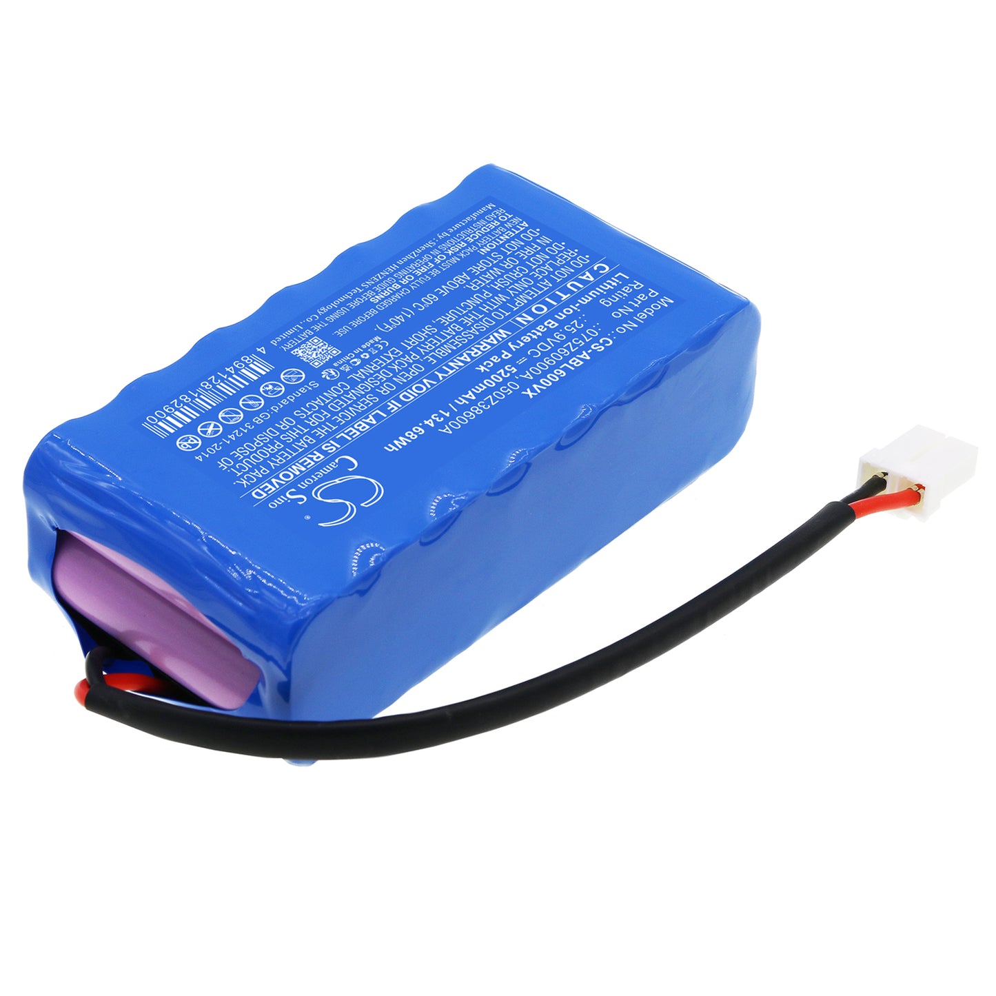 Replacement Battery for Ambrogio L15 Deluxe L20 S+, L20 Twenty, – 5200mAh / 134.68Wh