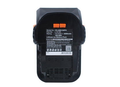 Replacement Battery for AEG  BBM 18 STX – Power Tools – 6000mAh / 108.0Wh / 18.0V