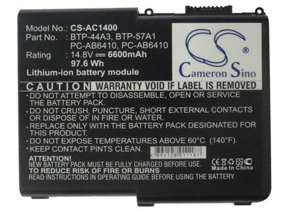 Replacement Battery for Hitachi | LifeTec | Acer | Fujitsu | Dell | Medion | WinBook Flora 270W NW4 – Notebook, Laptop – 6600mAh / 14.8V - image 5