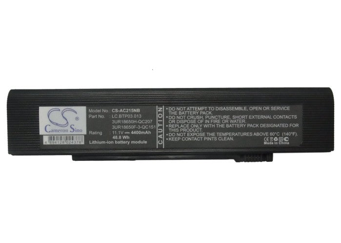 Replacement Battery for Acer  TravelMate C200 – Notebook, Laptop – 4400mAh / 11.1V