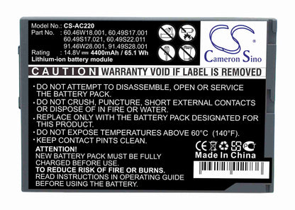 Replacement Battery for Acer TravelMate 220 – Notebook, Laptop – 4400mAh / 14.8V - image 1
