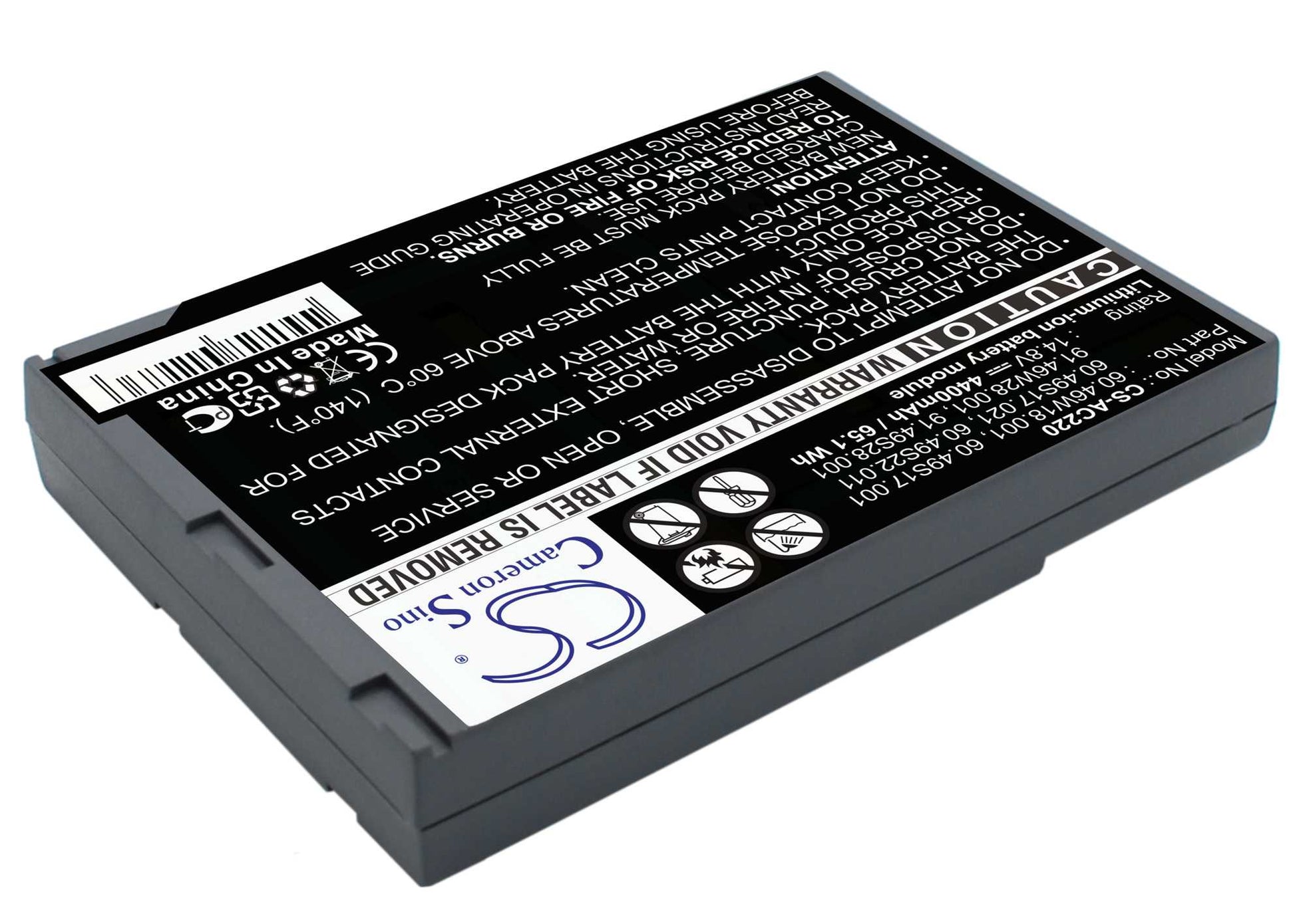 Replacement Battery for Acer TravelMate 220 – Notebook, Laptop – 4400mAh / 14.8V - image 3