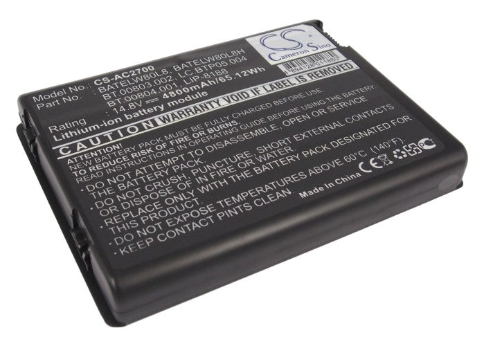 Replacement Battery for Acer TravelMate 2200 – Notebook, Laptop – 4800mAh / 14.8V - image 1