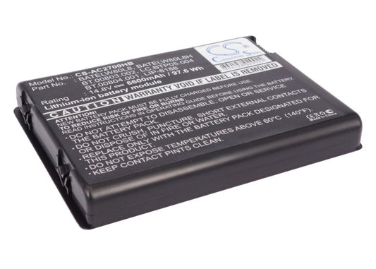 Replacement Battery for Acer TravelMate 2200 – Notebook, Laptop – 6600mAh / 14.8V - image 1