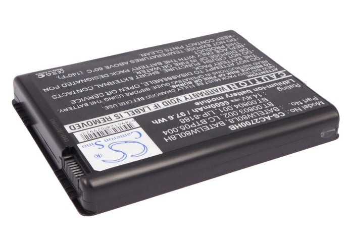 Replacement Battery for Acer TravelMate 2200 – Notebook, Laptop – 6600mAh / 14.8V - image 2