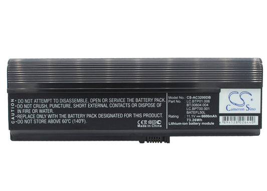 Replacement Battery for Acer AS36802682 – Notebook, Laptop – 6600mAh / 11.1V