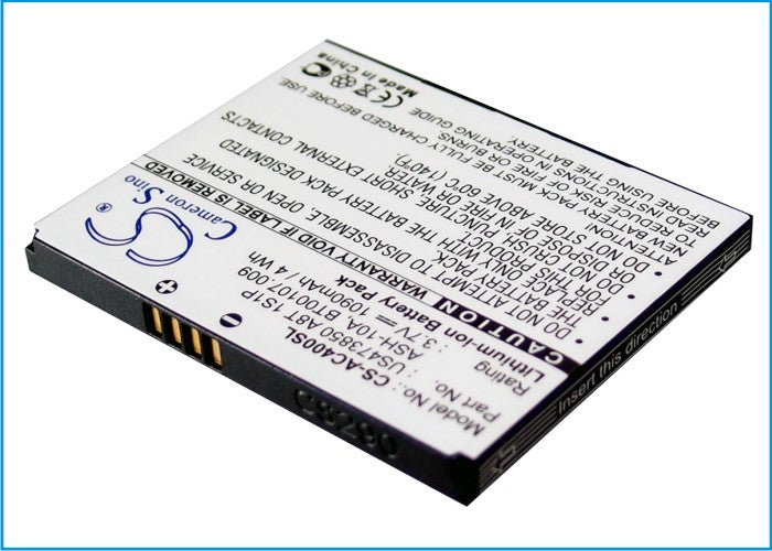 Replacement Battery for Acer beTouch E400 – Mobile, SmartPhone – 1090mAh / 3.7V - image 1
