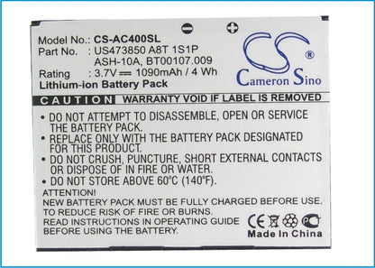 Replacement Battery for Acer beTouch E400 – Mobile, SmartPhone – 1090mAh / 3.7V - image 5