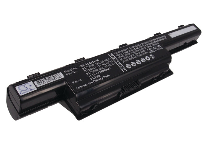 Replacement Battery for Gateway  NS41I – Notebook, Laptop – 6600mAh / 73.26Wh / 11.1V