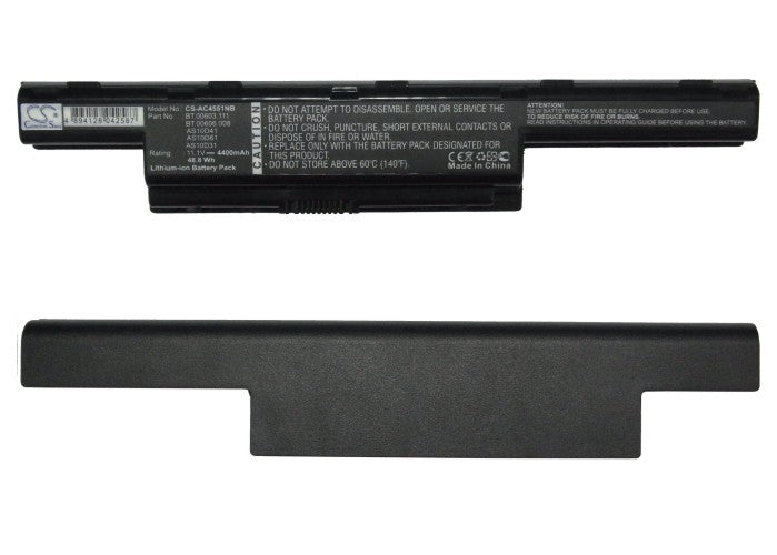 Replacement Battery for eMachines  D442 – Notebook, Laptop – 4400mAh / 48.84Wh / 11.1V
