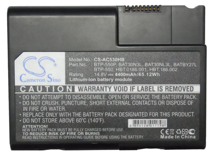 Replacement Battery for LifeBook | Acer | APT | Compal | WinBook | Fosa | Fujitsu 30N3C – Notebook, Laptop – 4400mAh / 14.8V - image 5