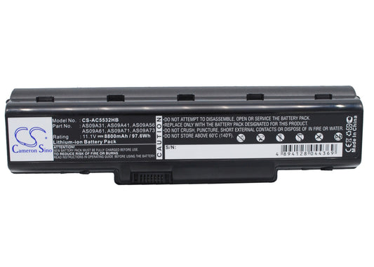 Replacement Battery for Gateway | Acer NV52 – Notebook, Laptop – 8800mAh / 11.1V