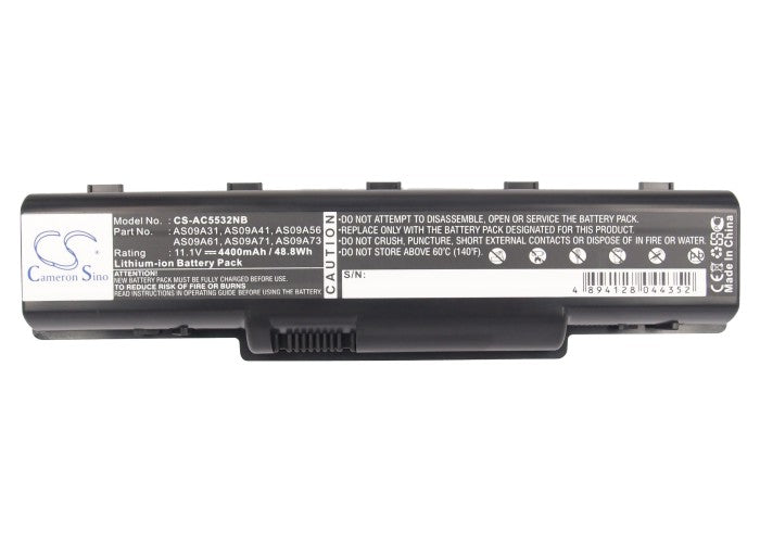 Replacement Battery for Packard bell  EasyNote TJ61 – Notebook, Laptop – 4400mAh / 11.1V