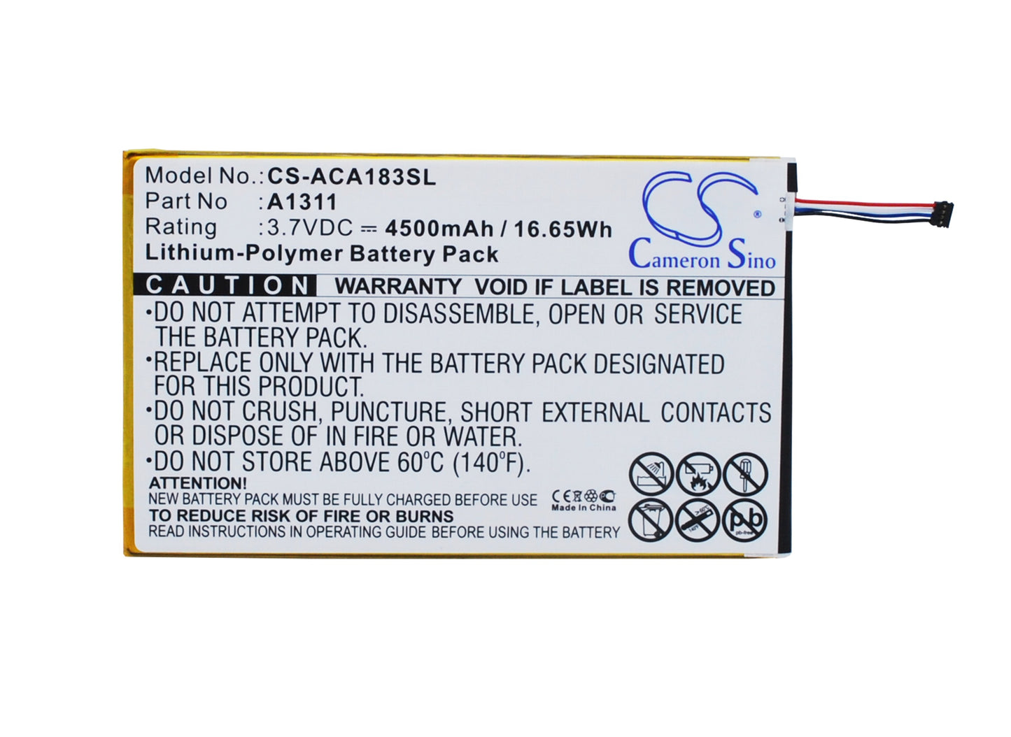 Replacement Battery for Acer Iconia Tab 8 – Tablet – 4500mAh / 3.7V - image 5