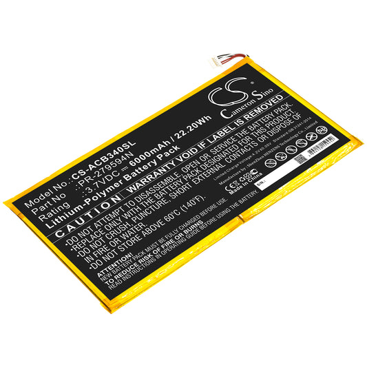 Replacement Battery for Acer Iconia One 10 B3-A40 – Tablet – 6000mAh / 3.7V