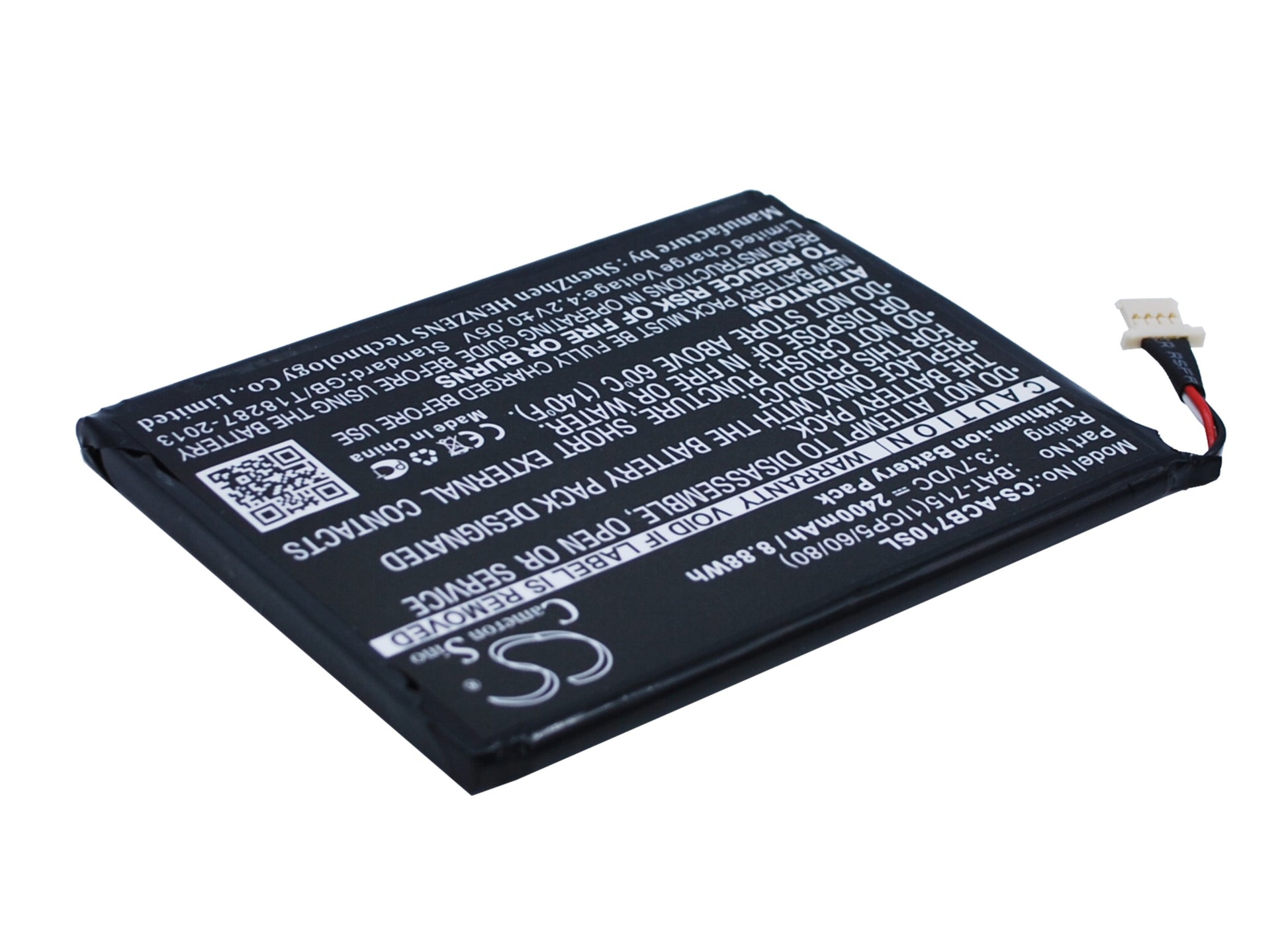 Replacement Battery for Acer Iconia Tab B1 – Tablet – 2400mAh / 3.7V - image 3