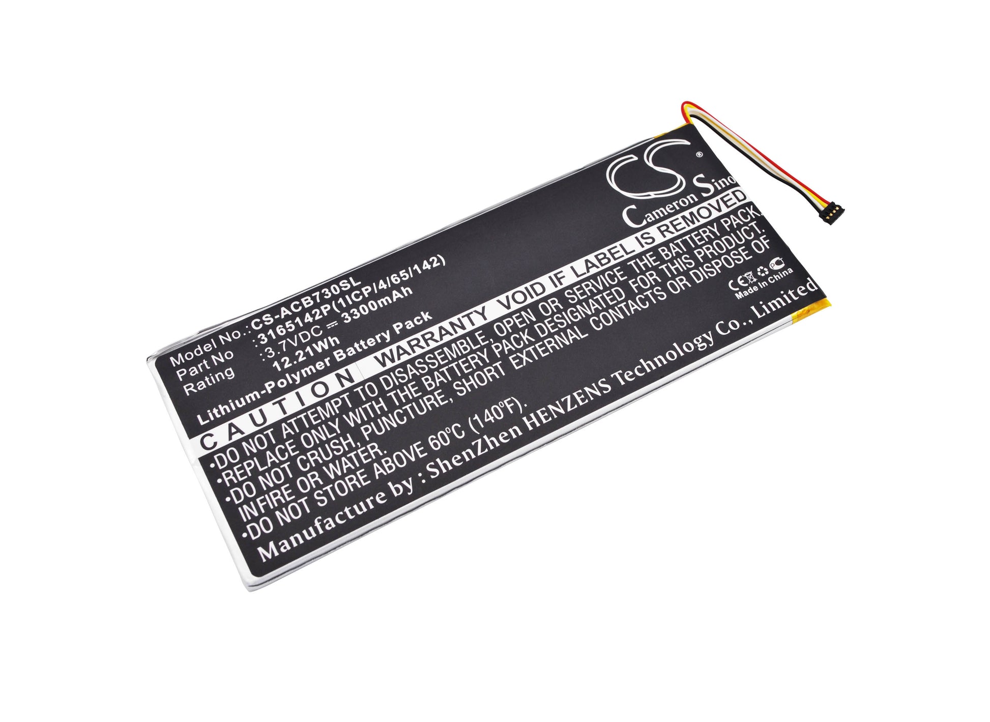 Replacement Battery for Acer Iconia One 7 B1-730 – Tablet – 3300mAh / 3.7V - image 1