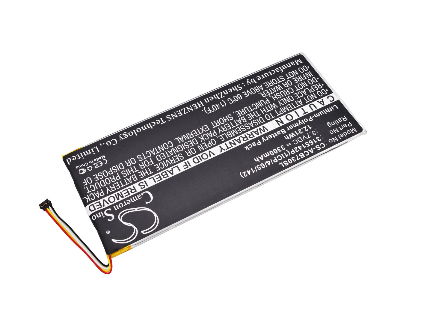 Replacement Battery for Acer Iconia One 7 B1-730 – Tablet – 3300mAh / 3.7V - image 2