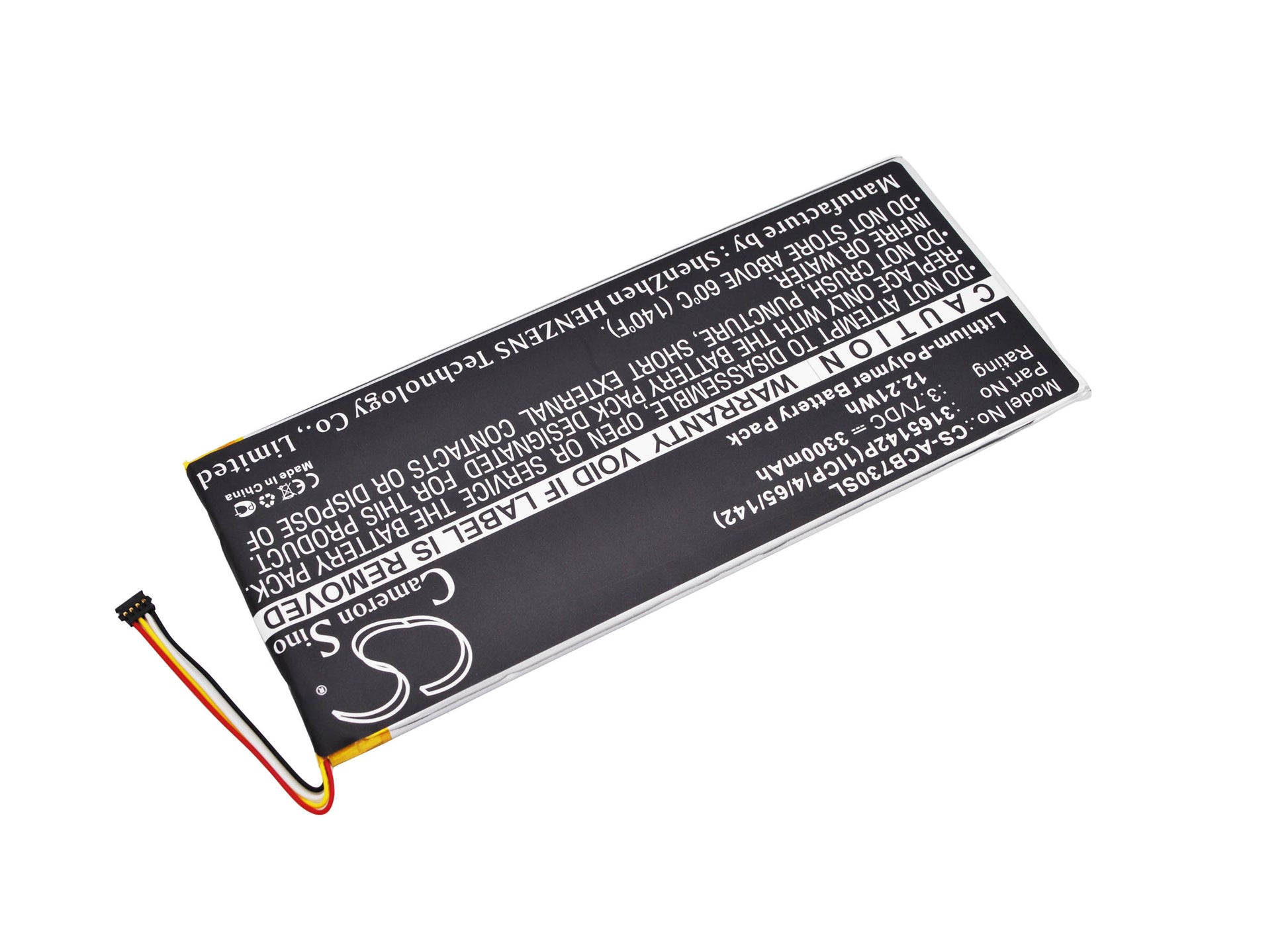 Replacement Battery for Acer Iconia One 7 B1-730 – Tablet – 3300mAh / 3.7V - image 2