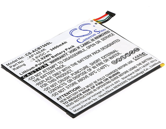 Replacement Battery for Acer Iconia One 7 B1-750 – Tablet – 3400mAh / 3.8V - image 1