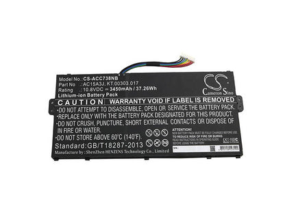 Replacement Battery for Acer Chromebook C738T – Notebook, Laptop – 3450mAh / 10.8V - image 3