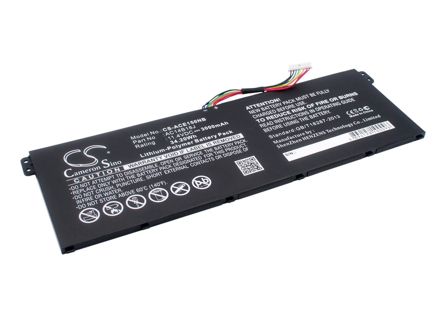 Replacement Battery for Acer  Aspire 3 A315-53G-5968 – Notebook, Laptop – 3000mAh / 34.20Wh / 11.4V