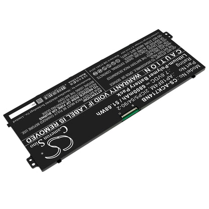 Replacement Battery for Acer Chromebook 714 CB714-1WT-53FX – Notebook, Laptop – 6800mAh / 7.6V - image 2