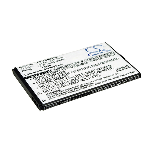 Replacement Battery for Acer Allegro – PDA, Pocket PC – 1300mAh / 3.7V