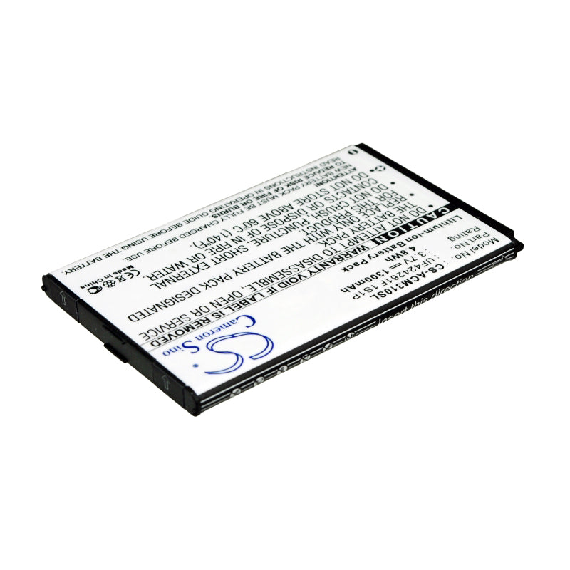 Replacement Battery for Acer Allegro – PDA, Pocket PC – 1300mAh / 3.7V