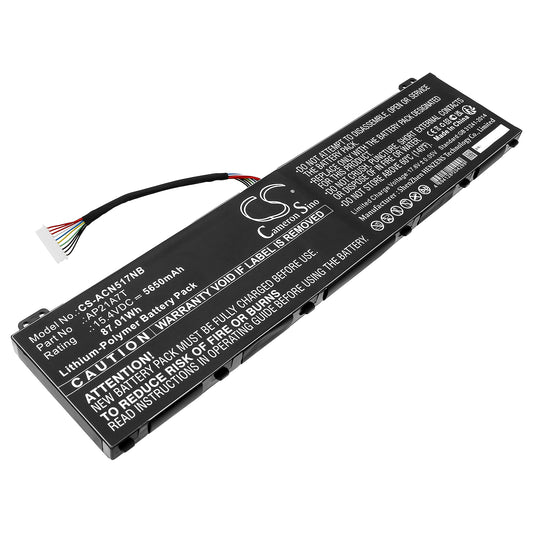 Replacement Battery for Acer Nitro 5 AN517-55-50P0 – Notebook, Laptop – 5650mAh / 15.4V