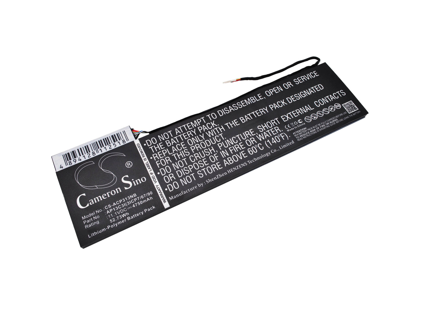 Replacement Battery for Acer Aspire P3-131 – Notebook, Laptop – 4750mAh / 11.1V - image 1