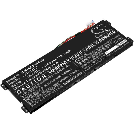 Replacement Battery for Acer Conceptd 3 Cn315-72g-70p5 – Notebook, Laptop – 4750mAh / 15.4V