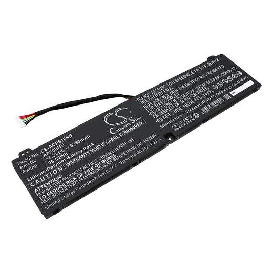 Replacement Battery for Acer Predator Triton 500 SE PT516-52s-72FE – Notebook, Laptop – 6350mAh / 15.2V