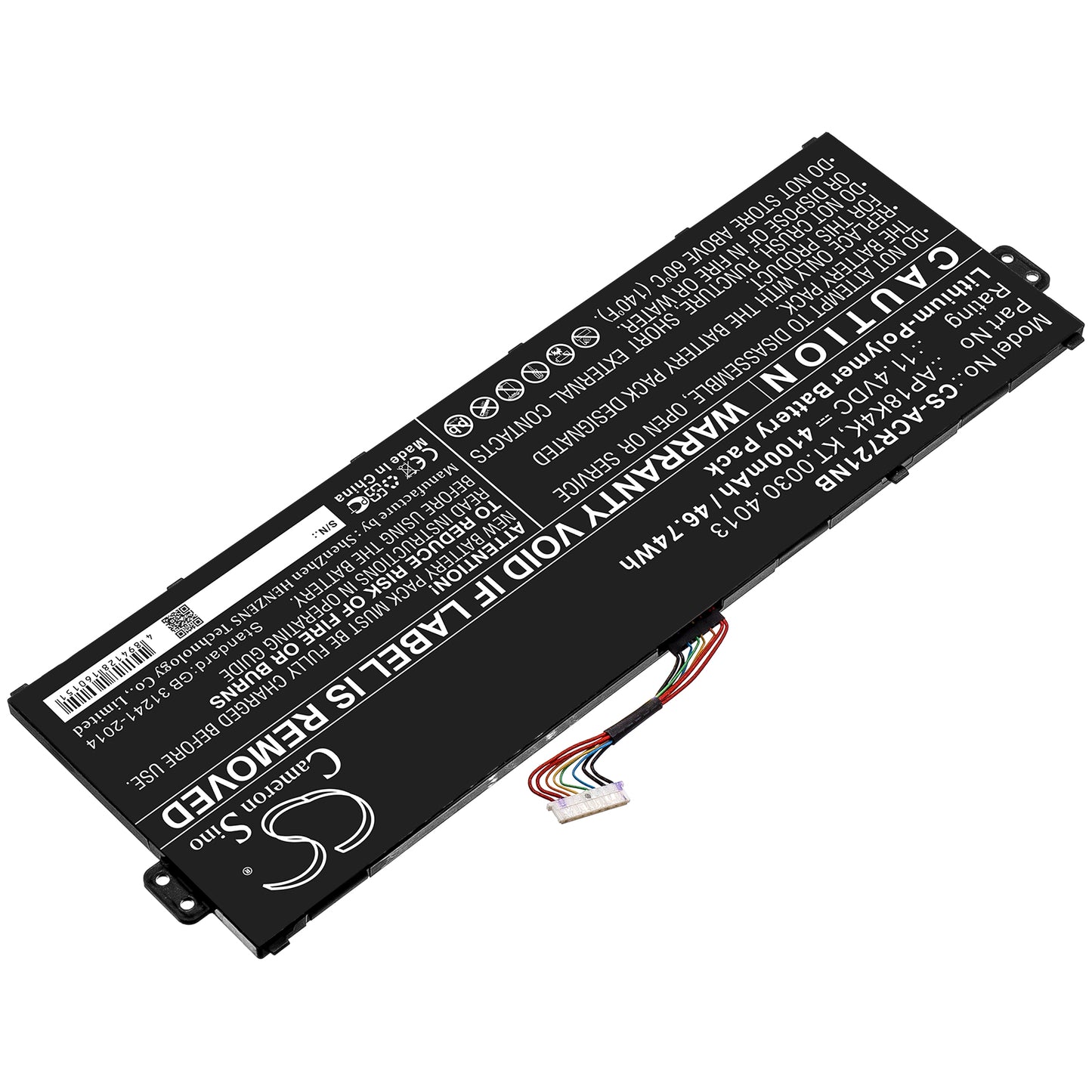 Replacement Battery for Acer Chromebook 311 C721 R721T – Notebook, Laptop – 4100mAh / 11.4V - image 2