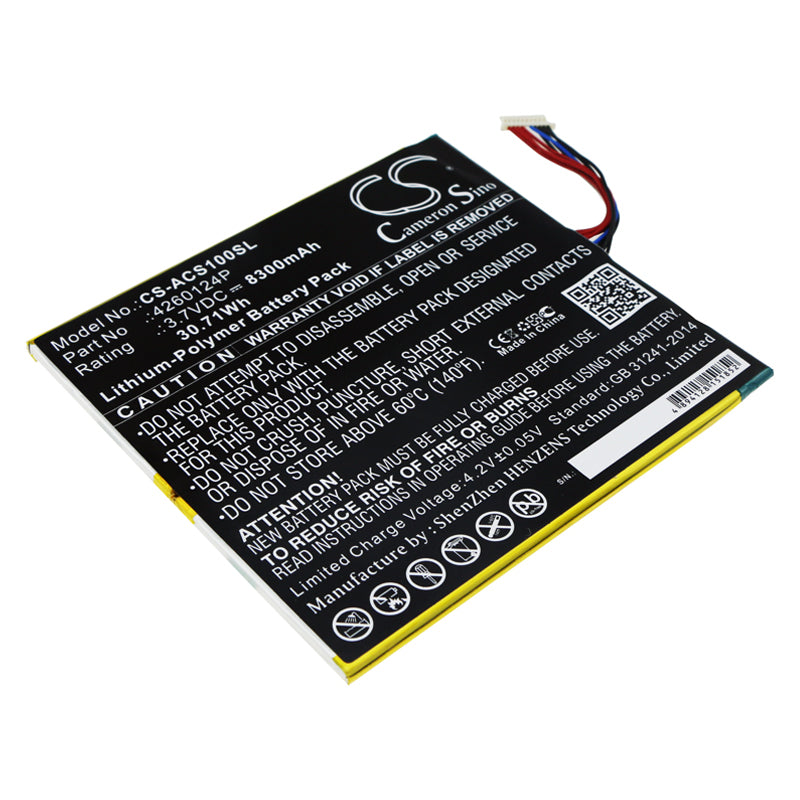 Replacement Battery for Acer One 10 S1002 – Tablet – 8300mAh / 3.7V - image 1