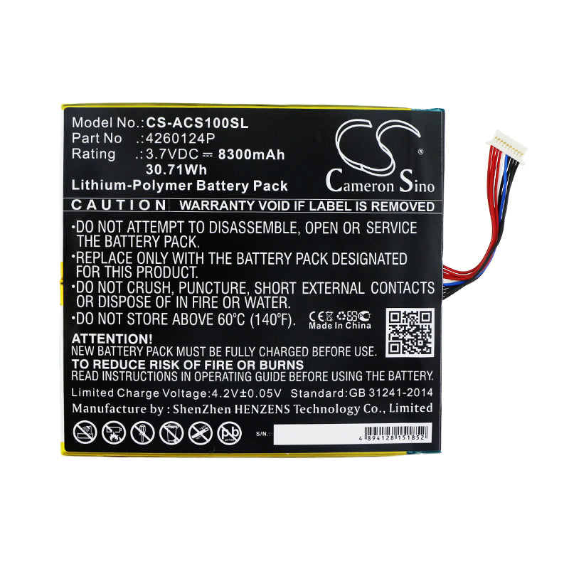 Replacement Battery for Acer One 10 S1002 – Tablet – 8300mAh / 3.7V - image 3